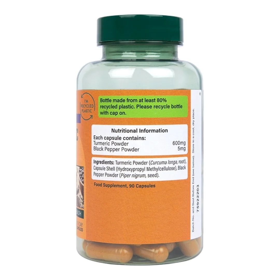 کپسول ترمریک ( زردچوبه ) و فلفل سیاه هلند اند بارت ۹۰ عددی