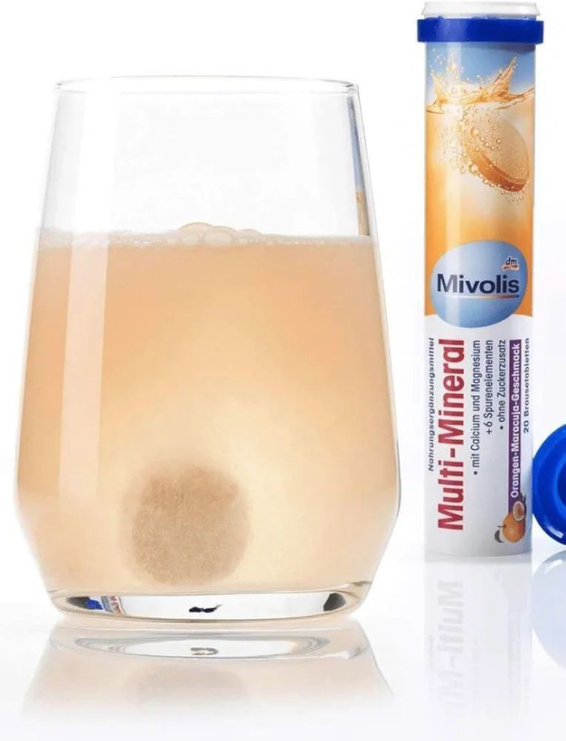 قرصهای جوشان مولتی ویتامین میوولیس دی ام، 20 عدد