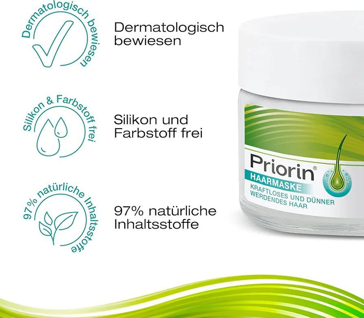 ماسک مو پریورین تقویت کننده و تغذیه کننده مو بایر آلمان ۱۸۰ میل