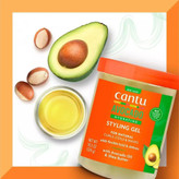 ژل مو آووکادو کنتو حالت دهنده و آبرسان Cantu Avocado Hydrating Styling Gel